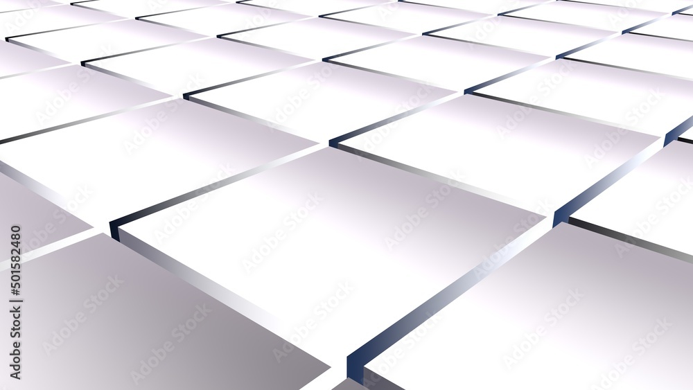 Poster abstract background from gradient cubes. 3d rendering.