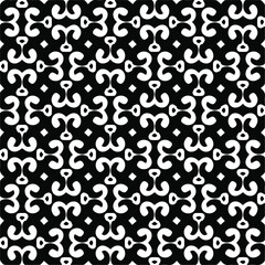 Vector monochrome pattern, Abstract texture for fabric print, card, table cloth, furniture, banner, cover, invitation, decoration, wrapping.seamless repeating pattern.Black and 
white color.
