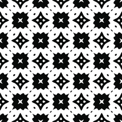 Fototapeta premium Vector monochrome pattern, Abstract texture for fabric print, card, table cloth, furniture, banner, cover, invitation, decoration, wrapping.seamless repeating pattern.Black and white color.