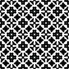 Vector monochrome pattern, Abstract texture for fabric print, card, table cloth, furniture, banner, cover, invitation, decoration, wrapping.seamless repeating pattern.Black and 
white color.