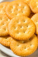 Salty Crispy Round Crackers