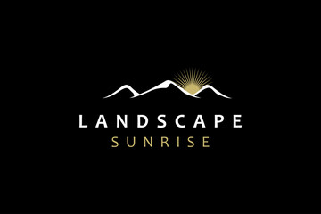 Landscape Mountain logo design inspiration
