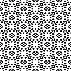 Fototapeta na wymiar Vector monochrome pattern, Abstract texture for fabric print, card, table cloth, furniture, banner, cover, invitation, decoration, wrapping.seamless repeating pattern.Black and white color.