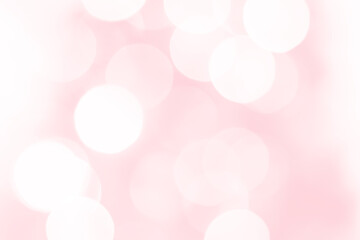 Pink sparkling glitter bokeh background, abstract defocused lights texture