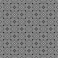Fototapeta premium Vector monochrome pattern, Abstract texture for fabric print, card, table cloth, furniture, banner, cover, invitation, decoration, wrapping.seamless repeating pattern.Black and white color.