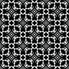 Vector monochrome pattern, Abstract texture for fabric print, card, table cloth, furniture, banner, cover, invitation, decoration, wrapping.seamless repeating pattern.Black and 
white color.