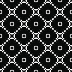 Vector monochrome pattern, Abstract texture for fabric print, card, table cloth, furniture, banner, cover, invitation, decoration, wrapping.seamless repeating pattern.Black and 
white color.
