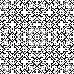 Vector monochrome pattern, Abstract texture for fabric print, card, table cloth, furniture, banner, cover, invitation, decoration, wrapping.seamless repeating pattern.Black and 
white color.