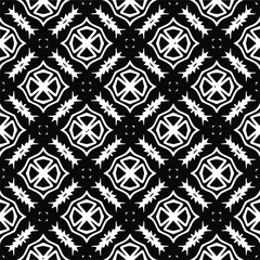 Vector monochrome pattern, Abstract texture for fabric print, card, table cloth, furniture, banner, cover, invitation, decoration, wrapping.seamless repeating pattern.Black and 
white color.