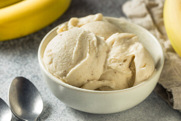Homemade Healthy Vegan Banana Ice Cream