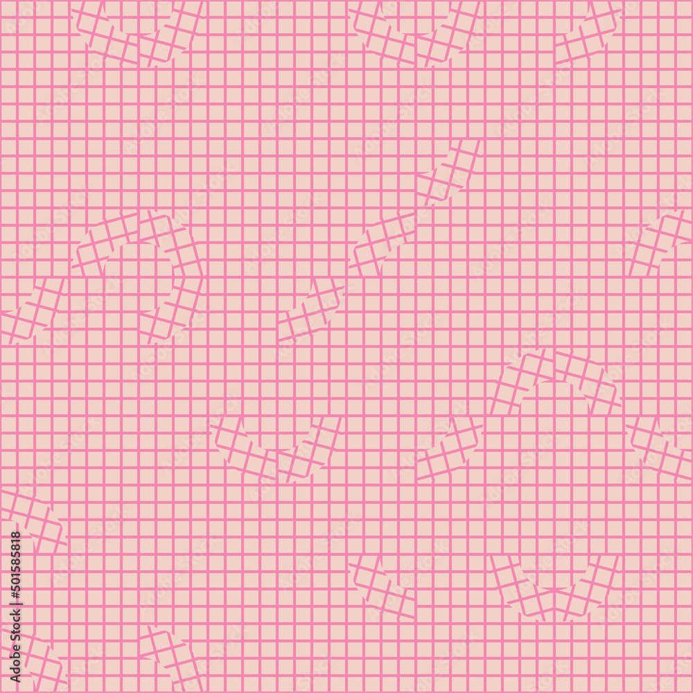 Poster abstract mosaic geometrical pattern design with simple shapes and figures