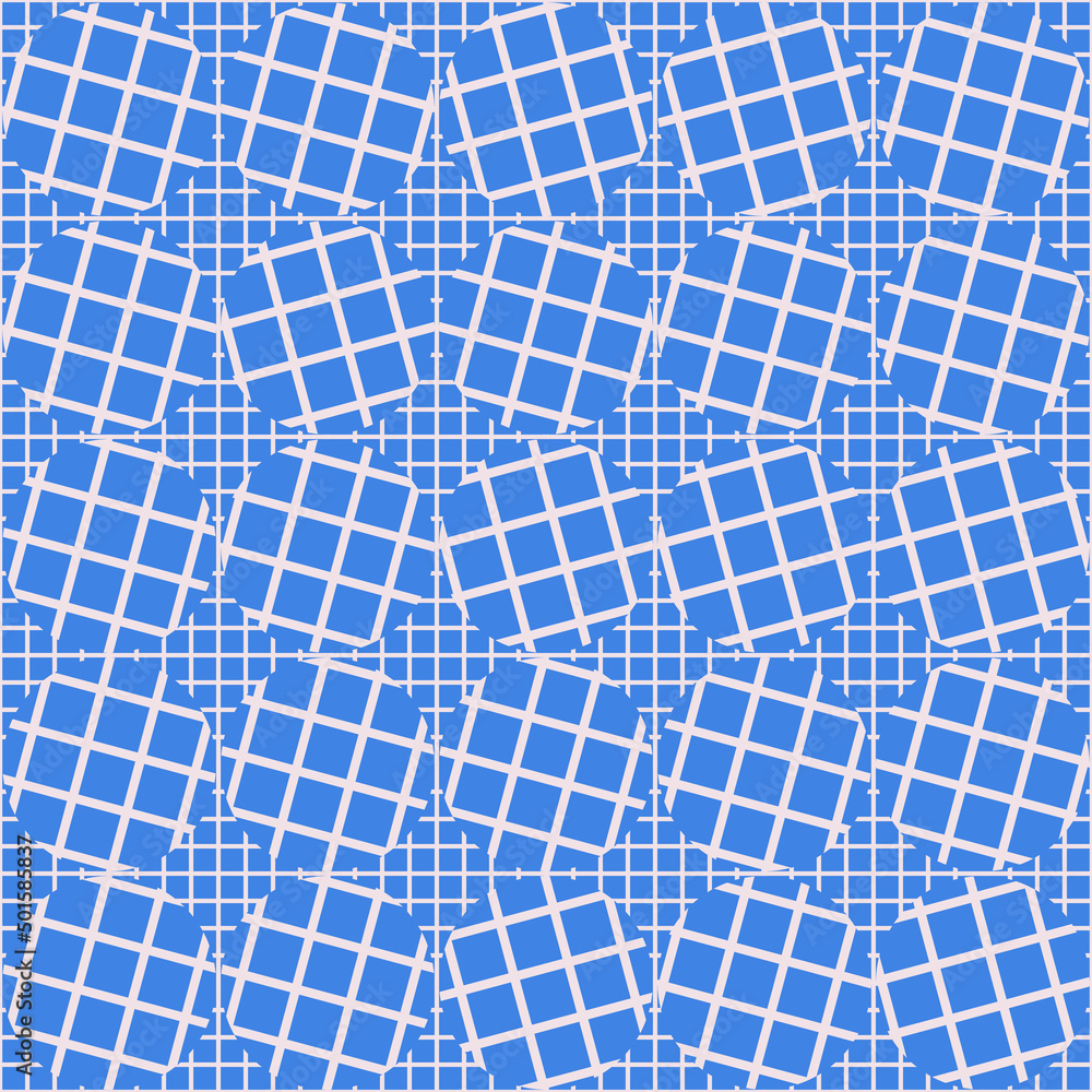 Poster abstract mosaic geometrical pattern design with simple shapes and figures