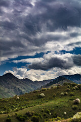 landscape with clouds