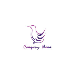bird logo illustration design vector clipart color