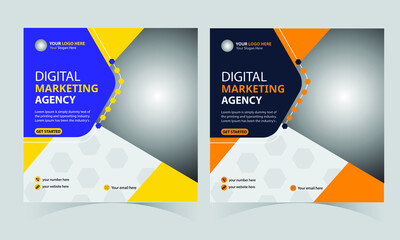 Social media banner design tamplate