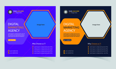 Social media banner design tamplate