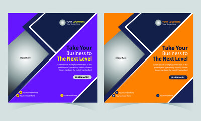 Social media banner design tamplate