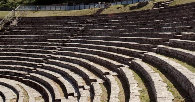 Amphitheater Roman Ruins of Fiestole in Italy