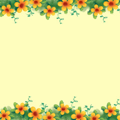 Fototapeta premium Fondo con Flores Amarillas