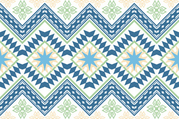 Geometric ethnic oriental traditional pattern.Figure tribal embroidery style.Design for background,wallpaper,clothing,wrapping,fabric,vector illustration