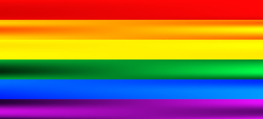 Flag LGBT squared icon, badge or button. Template design, vector illustration. Love wins. LGBT symbol in rainbow colors. Gay pride silk textile background