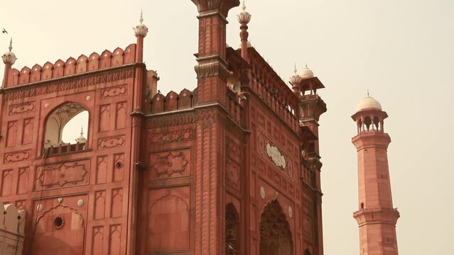 pakistan's most famous mosque stock video