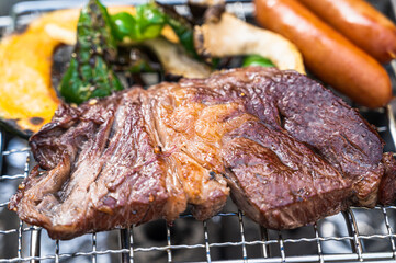 野外料理　バーべキュー