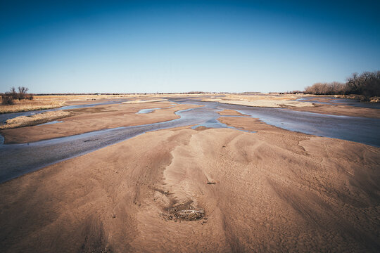 South Platte River Scene And Scenery