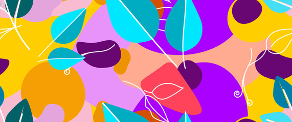 Bold Pattern Tropical Leaf Jungle Modern Motif