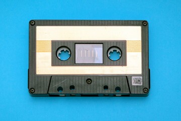 Retro audio cassette tape - obrazy, fototapety, plakaty