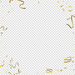 tinsel holiday Gold Foil serpentine ribbon star