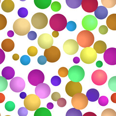 Multicolor background, colorful vector texture with circles. Splash effect banner. Dotted abstract illustration with blurred drops of rain. Seamless pattern for fabric, textile