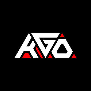 KGO triangle letter logo design with triangle shape. KGO triangle logo design monogram. KGO triangle vector logo template with red color. KGO triangular logo Simple, Elegant, and Luxurious Logo...