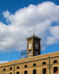 Clock Tower of Ivory House in St. Katherine Docks in London, UK