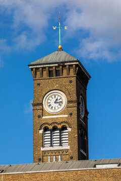 Clock Tower Of Ivory House In St. Katherine Docks In London, UK