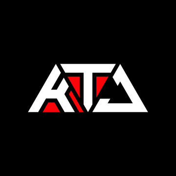KTJ triangle letter logo design with triangle shape. KTJ triangle logo design monogram. KTJ triangle vector logo template with red color. KTJ triangular logo Simple, Elegant, and Luxurious Logo...