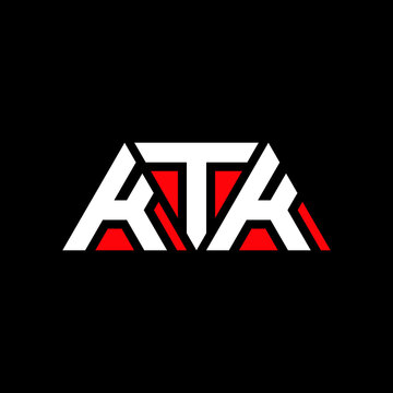 KTK triangle letter logo design with triangle shape. KTK triangle logo design monogram. KTK triangle vector logo template with red color. KTK triangular logo Simple, Elegant, and Luxurious Logo...