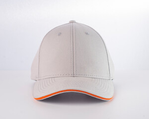 Simple white cap with a minimalistic background