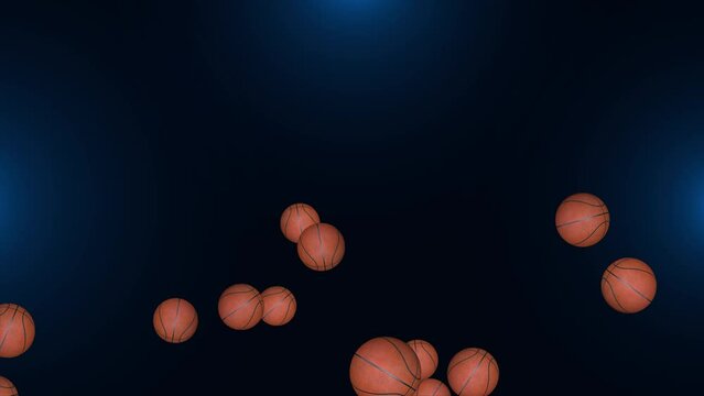 4K 3D Basketball ball spinning on a green screen Animation background, loop. International basketball tournament, winning sport equipment. bouncy sport equipment, ball. Tennis player winning court.