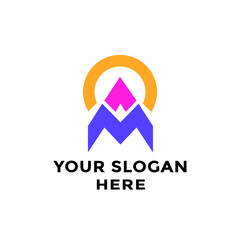 Modern logo design brand identity vector