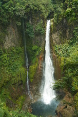Fototapeta na wymiar Bajos del Toro Waterfall of Costa Rica Drone