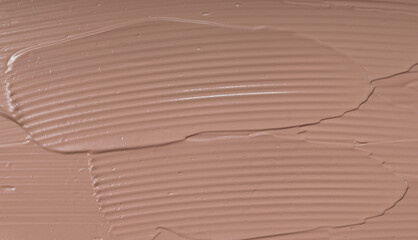 bb cream foundation. Close up beauty make up. Sand tones foundation