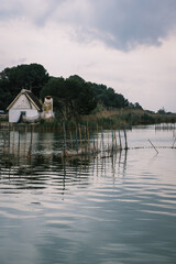 Valencia barraca on Albufera lake