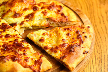 Khachapuri in Adjara, the national Georgian dish