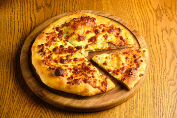 Khachapuri in Adjara, the national Georgian dish