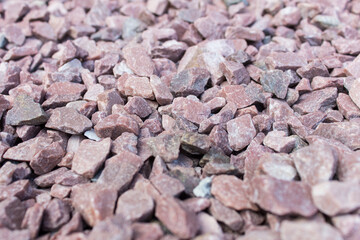 Photo of red garden decorative stones
