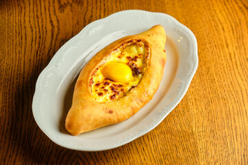 Khachapuri lodochka, Georgian national dish