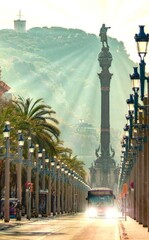 view of the city at night