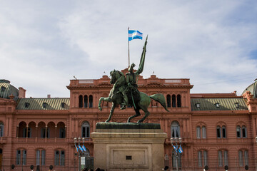 Buenos Aires, Argentina. Casa Rosada. Government House Argentina located in front of Plaza de Mayo...