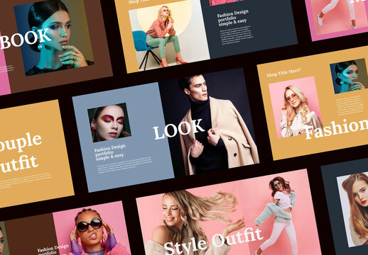 Portfolio Look Book Presentation Layout